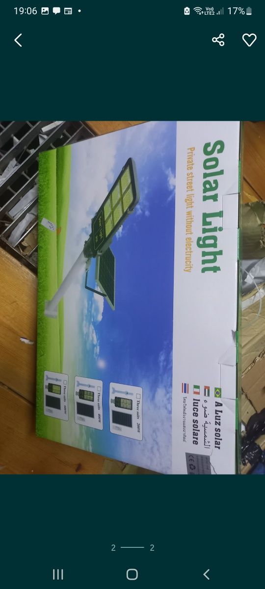 Lampa solarna 800w obrotowy panel.najmocniejsza