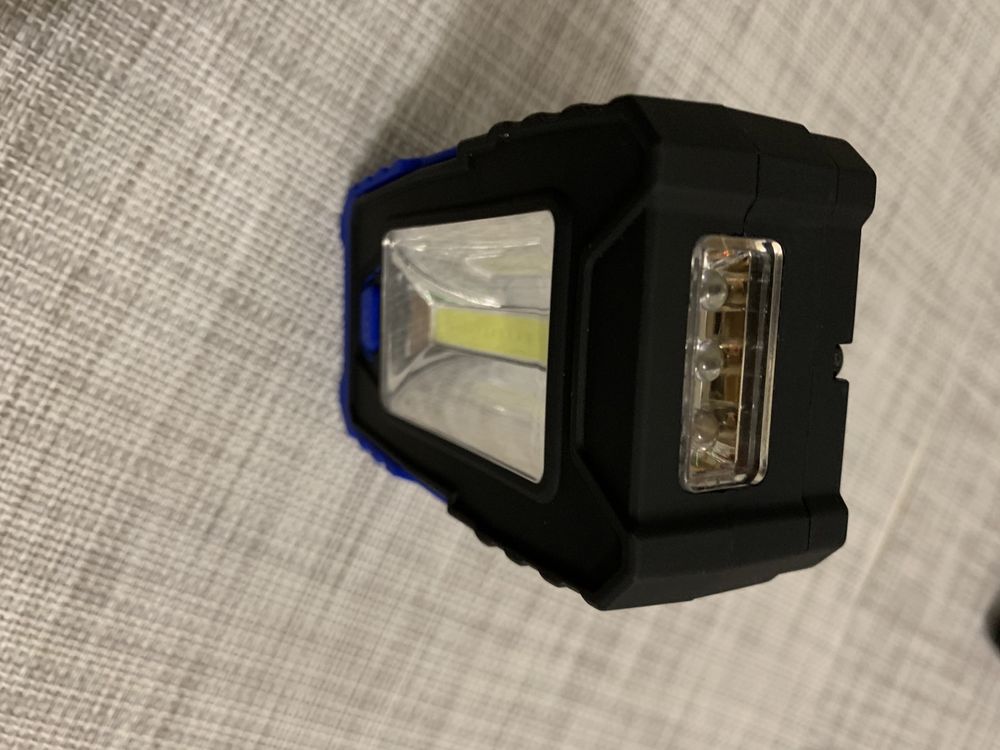 Прожектор LED+диоды фонарь ручной на батарейках 3w СОВ и 1w ліхтар