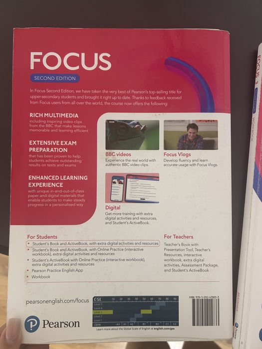 Focus 3, Workbook and Student’s book