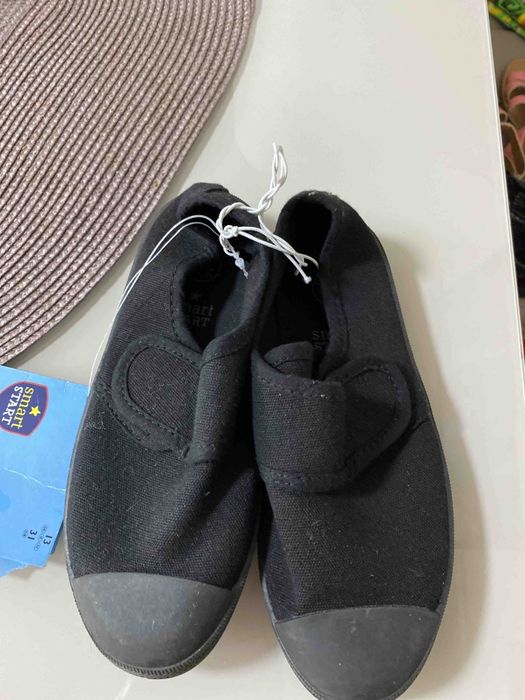 Новые черные текстильные кеды кеди мокасины мокасини тапки тапочки 31р