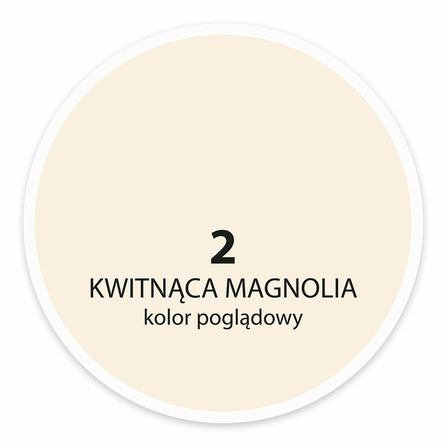 2,5L NOWA Farba lateksowa dekoral kwitnąca magnolia, kawowa pralinka