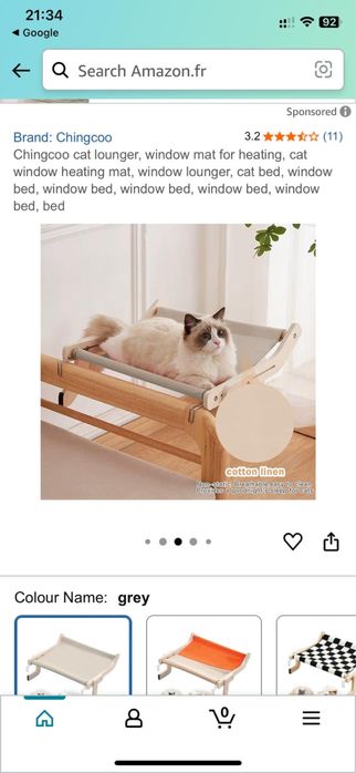 Cama para gatos da marca Meoville