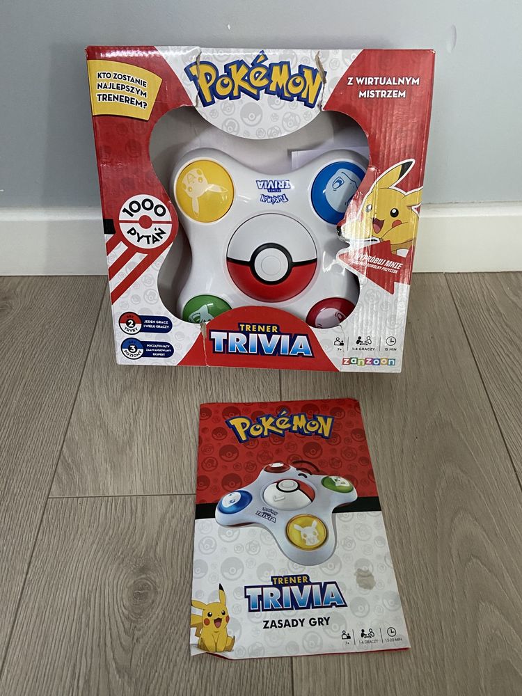 Nowa nieużywana! Gra Trener Pokémon Trivia quiz Trener Pokemonów,