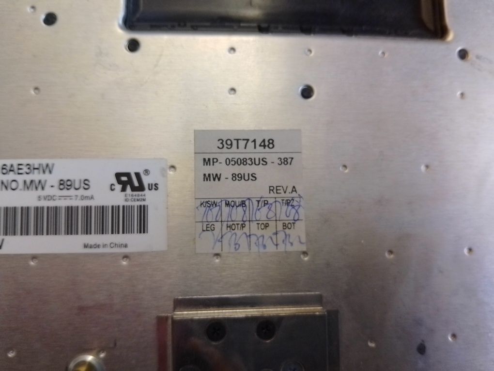 Lenovo T60, IBM, klawiatura, oryginał