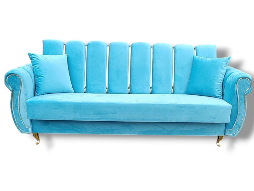 Piękna sofa Monaco pojemnik Kanapa Wersalk Chesterfield-funkcja spania