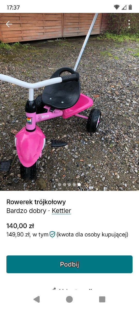 Rowerek trójkołowy
