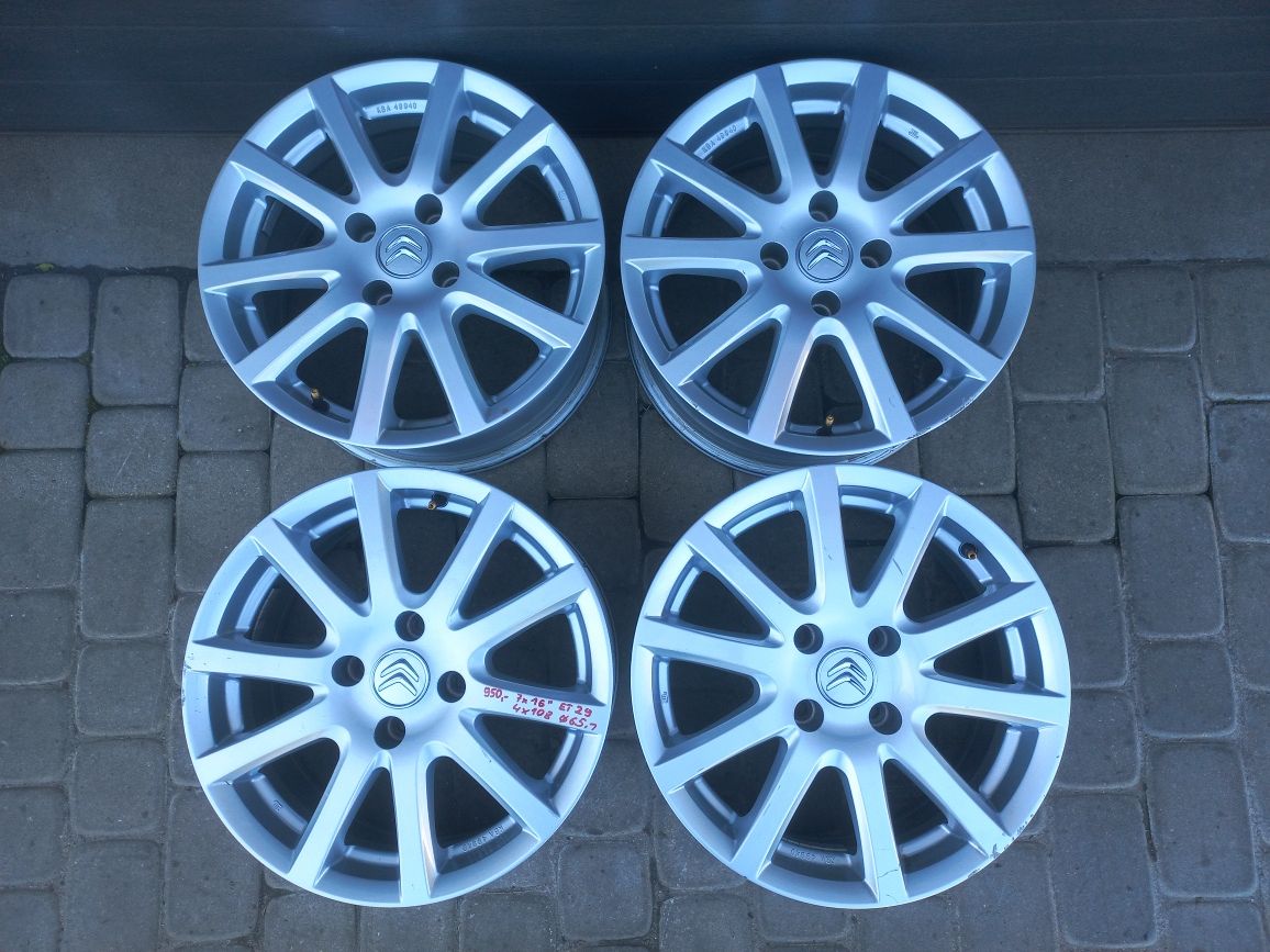 Felgi aluminiowe 16" 4x108 do Citroen