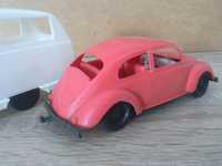 stara zabawka PRL VW Garbus Beetle + kemping 1:24 stare zabawki czz