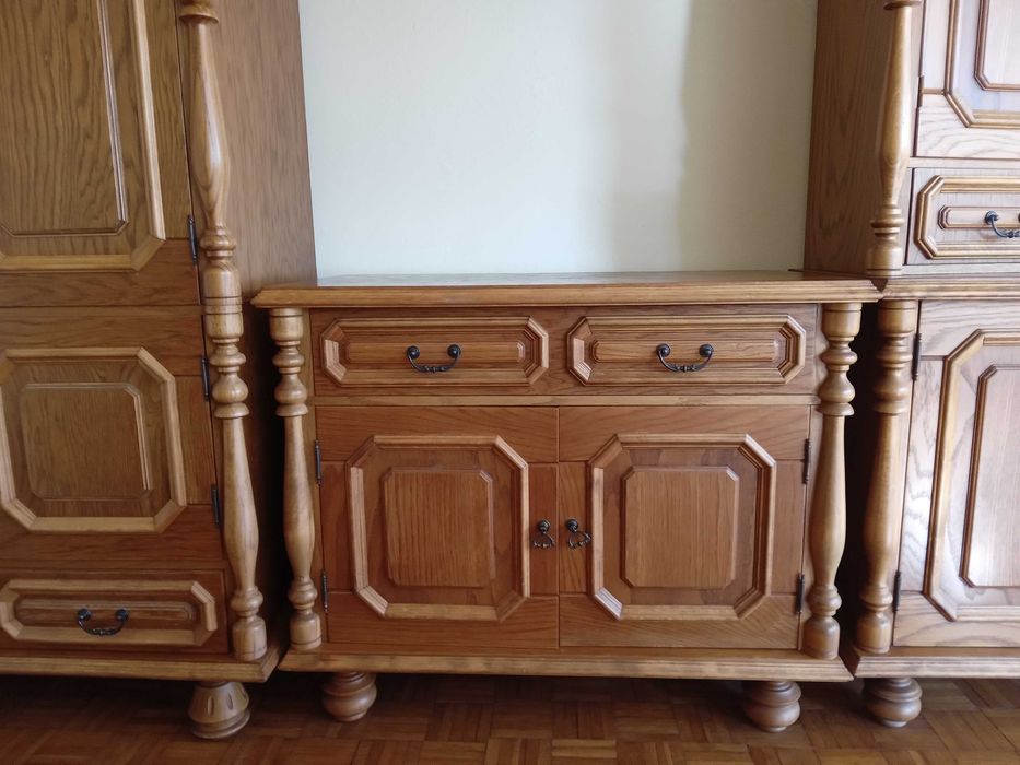 Meble dębowe zestaw 6 elementów