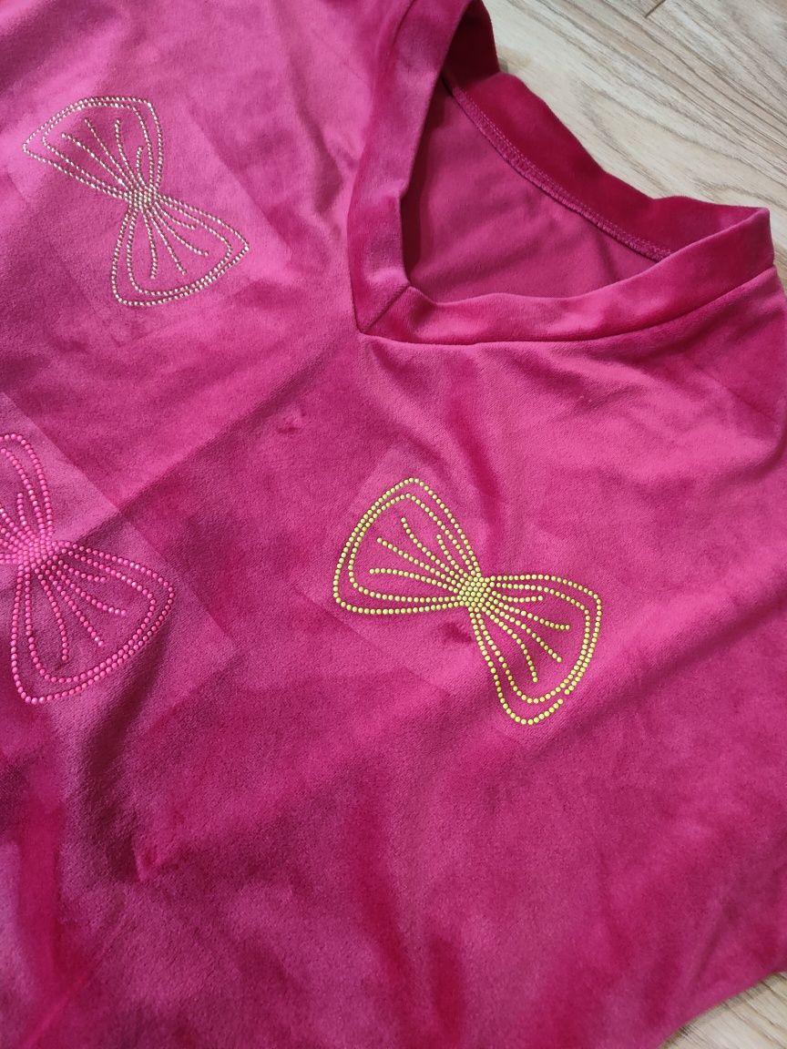 Dres damski komplet welurowy L
