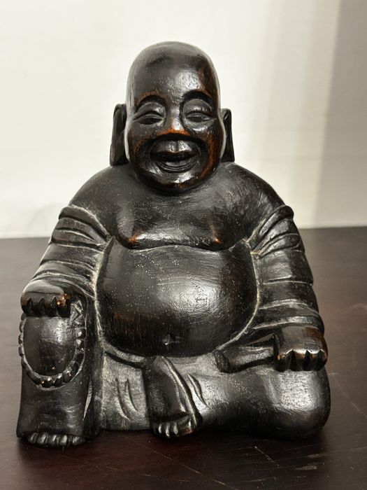 Stara figurka buddy drewniana