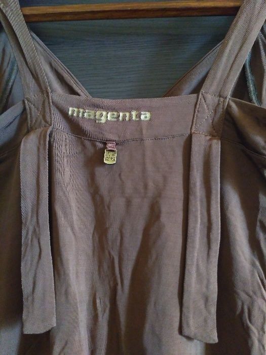 Красивая майка для худенькой девушки размер S - XS цвет коричневый