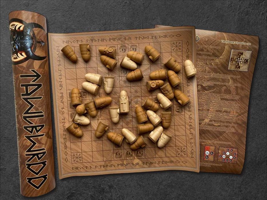 Настільна гра Тавлбверд Tawlbwrdd (Тавлія, хнефатафл)