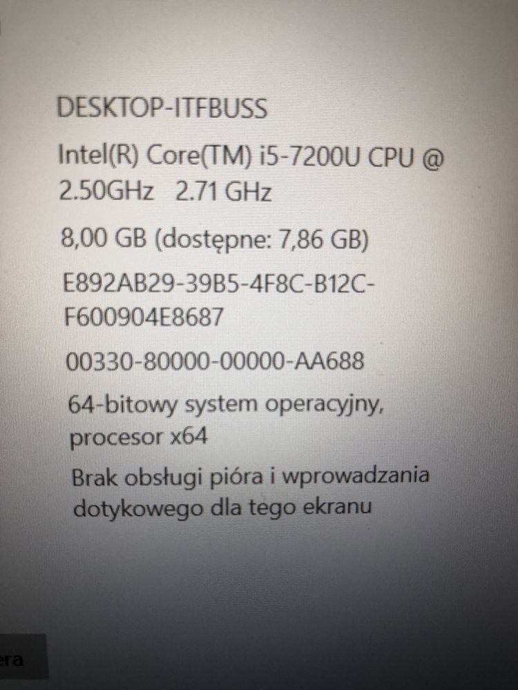 Laptop ThinkPad T470 z procesorem i5 nowszej generacji