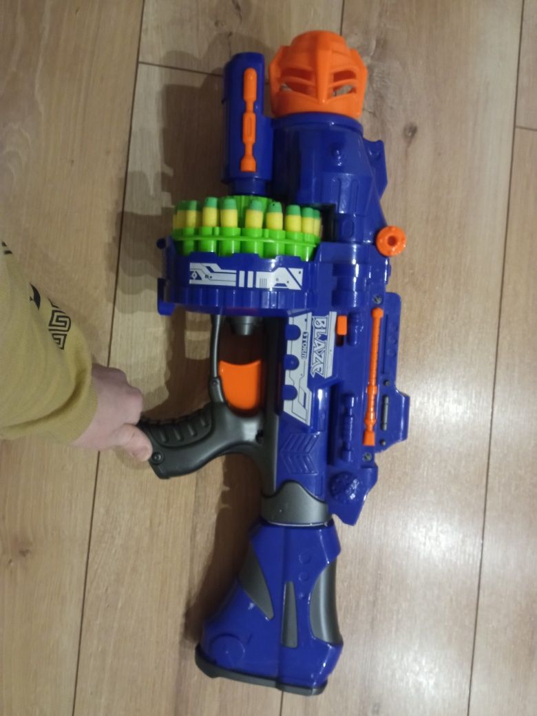 Pistolet na strzałki blaze niebieskie prezent dla dziecka chłopca