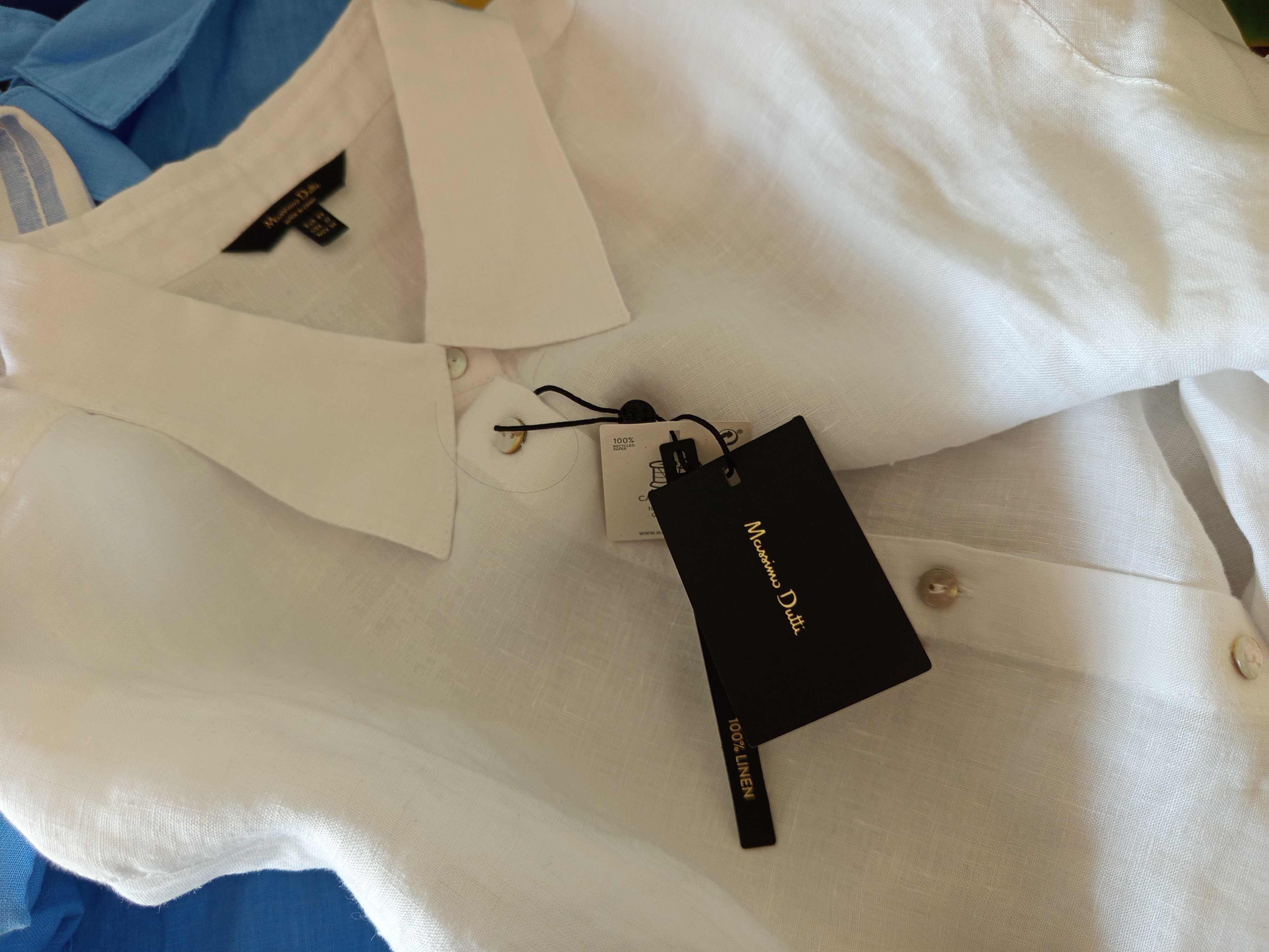 koszula lato len Massimo Dutti