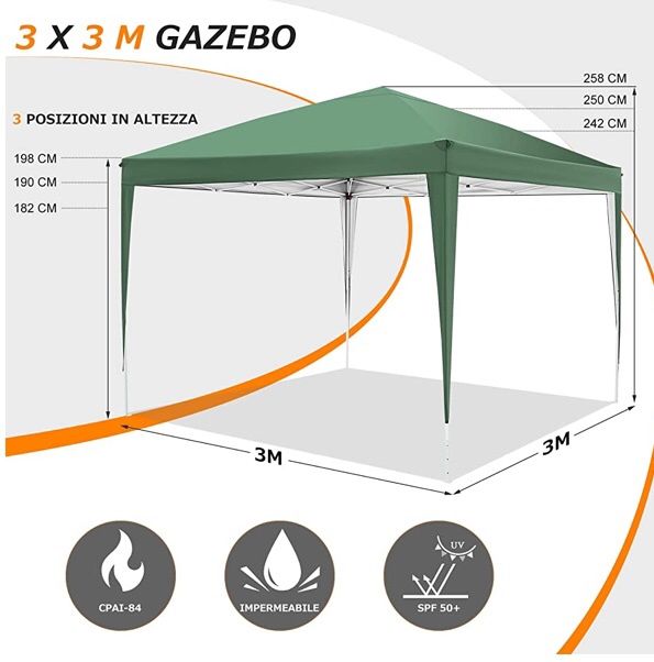 Tenda 3x3 montagem e desmontagem pop up rápida