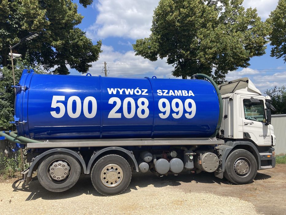 Wywóz szamba oczyszczalni pompowanie ścieków Ruda Śl. Zabrze Gliwice