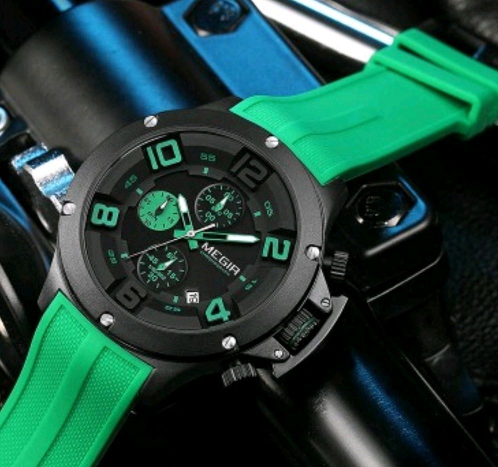 Оригінал! Чоловічий годинник Megir casio Invicta часы мужские