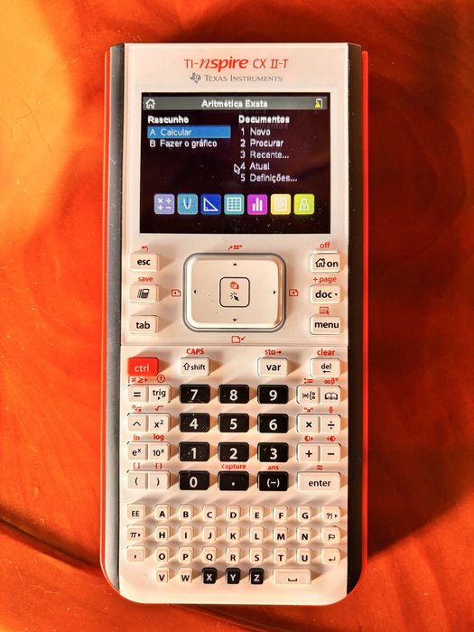 Calculadora Gráfica TEXAS TI Nspire CX II-T, bolsa proteção, garantia