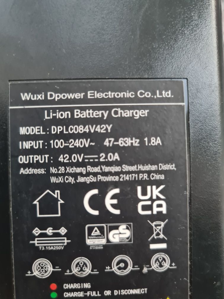 Ładowarka do roweru elektrycznego 36V