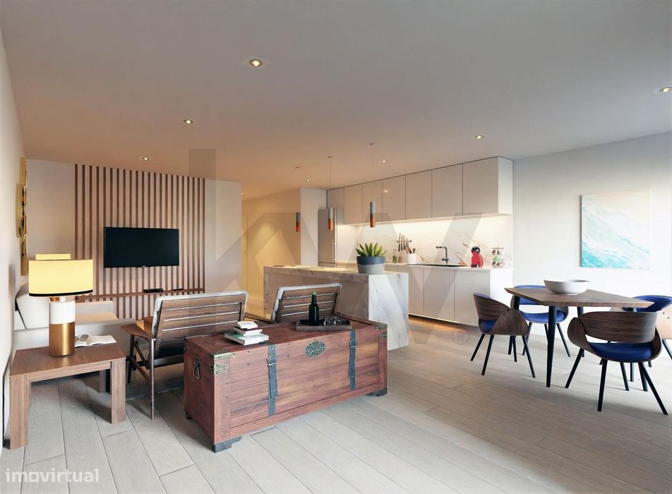 Fantástico apartamento novo T2 de Luxo com 77,40 m2 a 500mts da Praia
