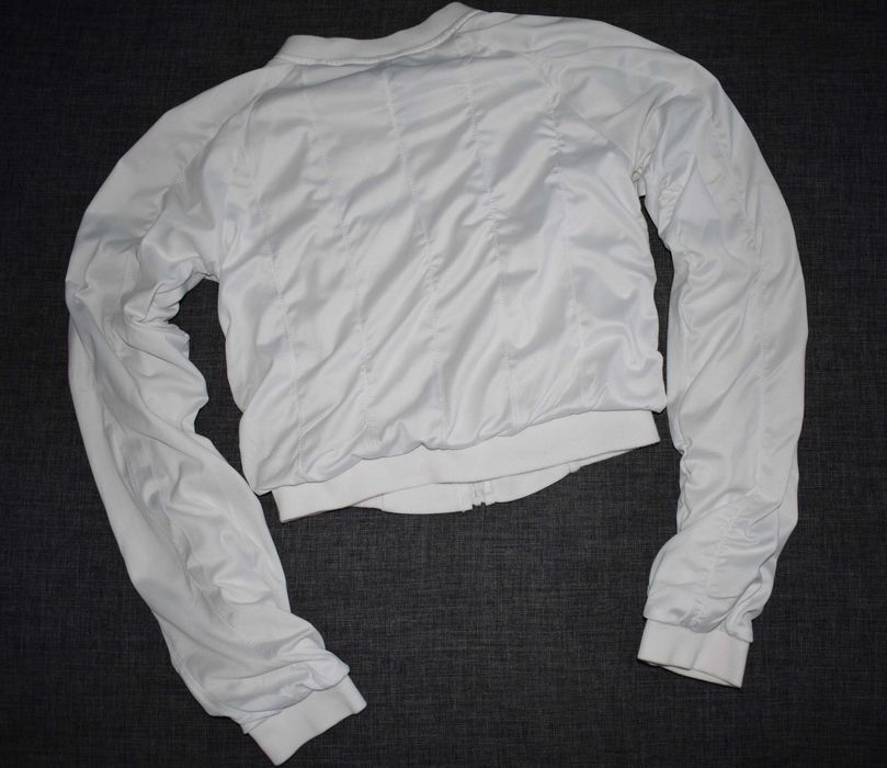 Bluza biała marszczenia KappAhl 128