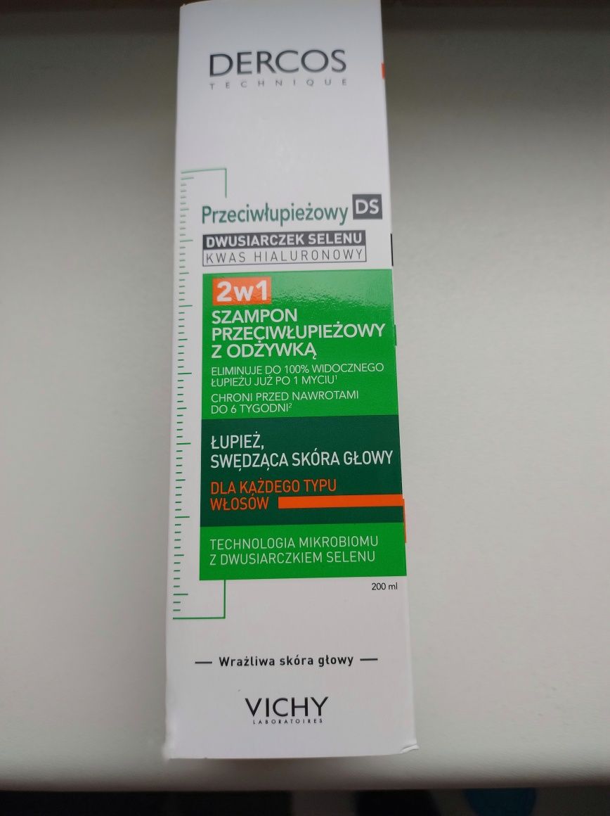 Vichy Dercos szampon przeciwłupieżowy z odżywką 2w1 200 ml