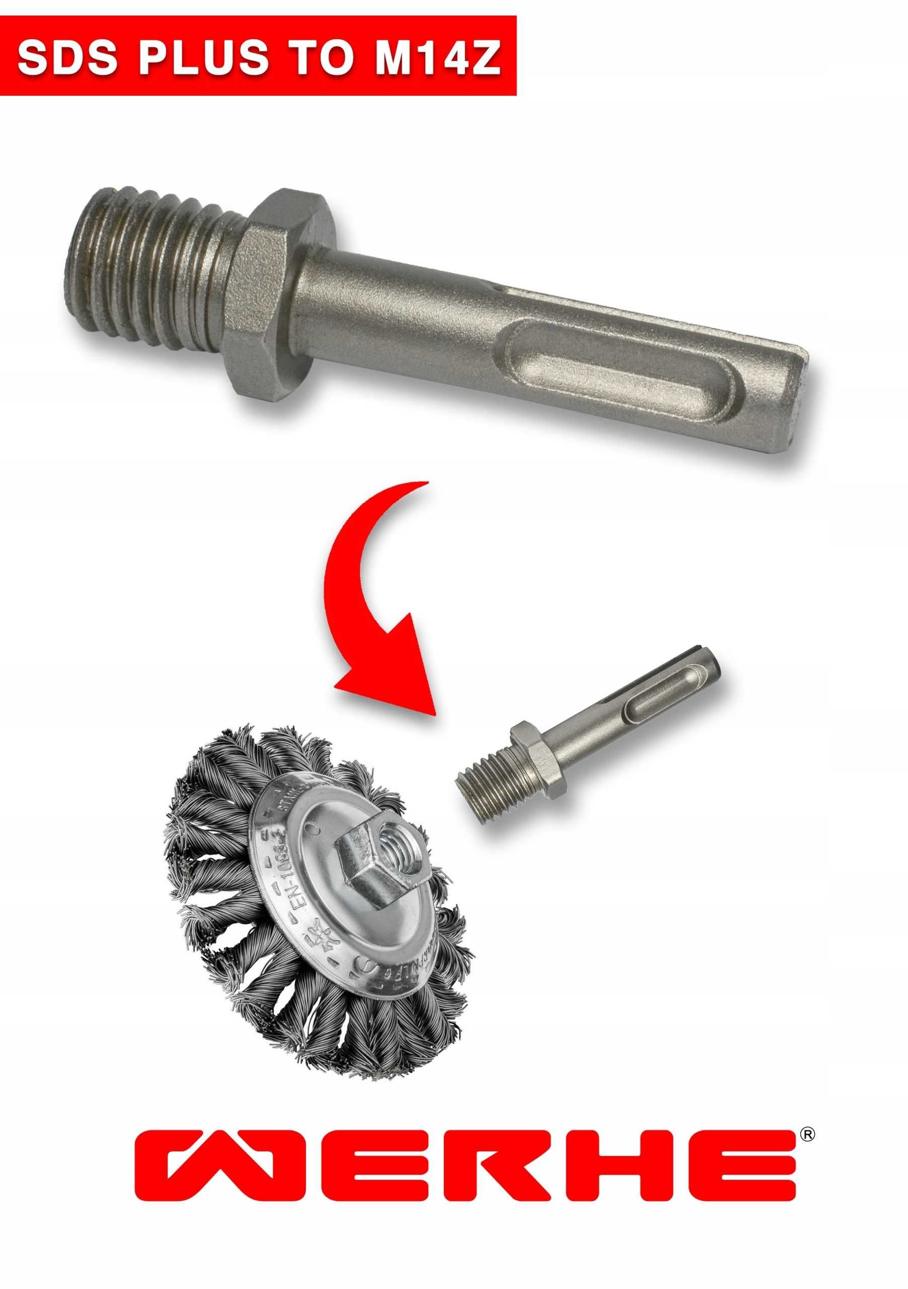 Adapter SDS PLUS Do M14 Z zewnętrzny Werhe