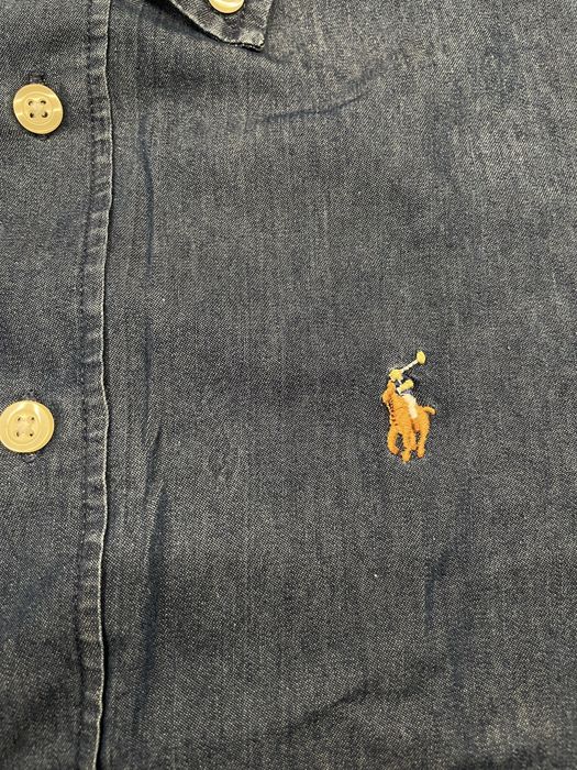 Koszula Ralph Lauren jeans dżinsowa jeansowa niebieska męska
