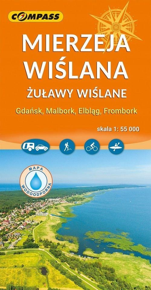 Mierzeja Wiślana Mapa Laminowana