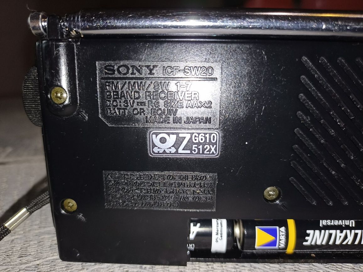 Radio globalne Sony icf-sw20