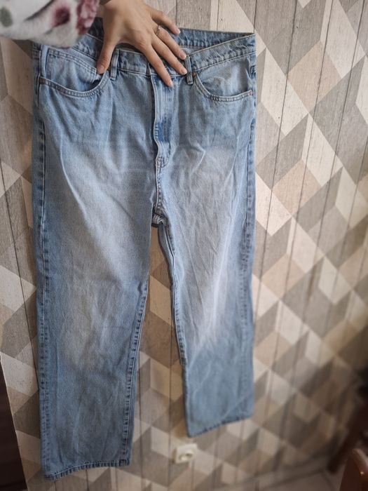 Jeansy szeroka nogawka Lindex