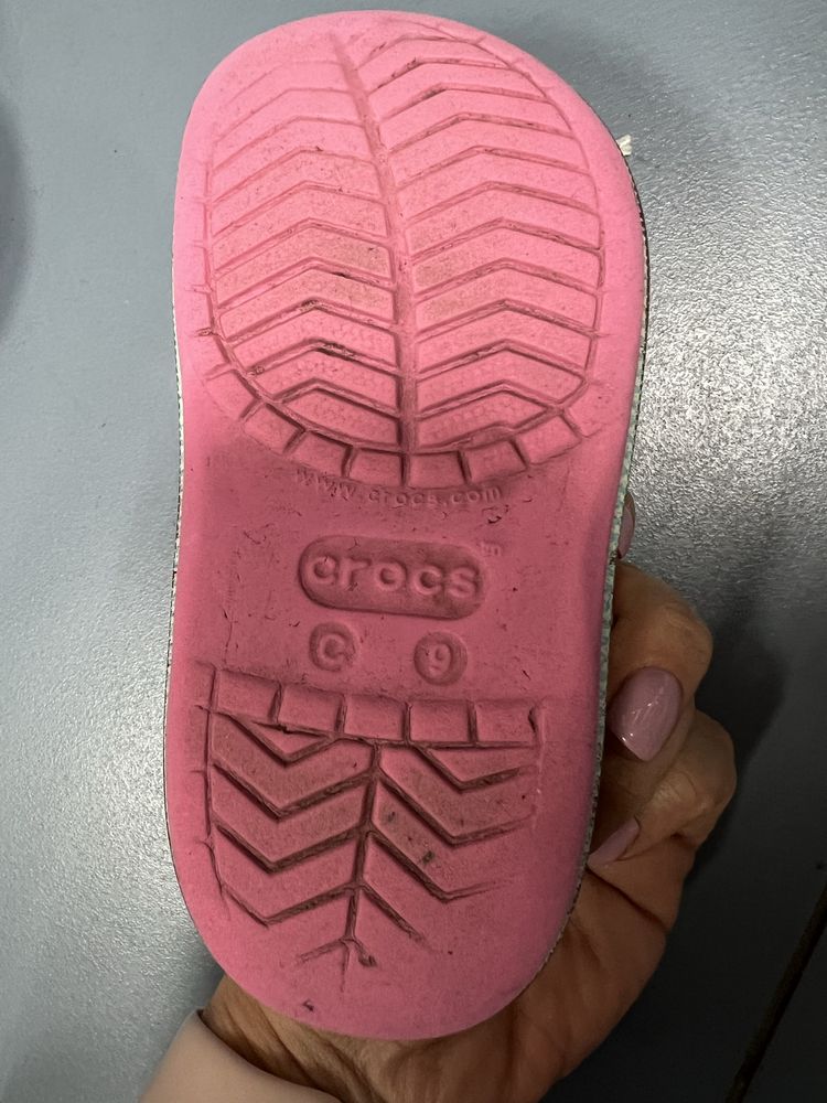 Crocs c9, рожеві