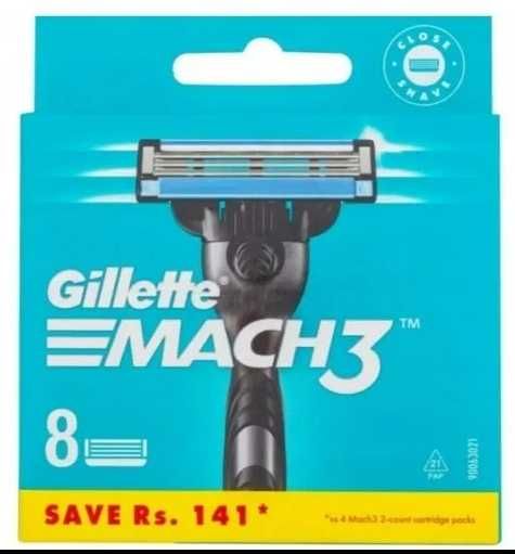 GILLETTE  mach3 wkłady OSTRZA WYMIENNE 8SZT Oryginalne