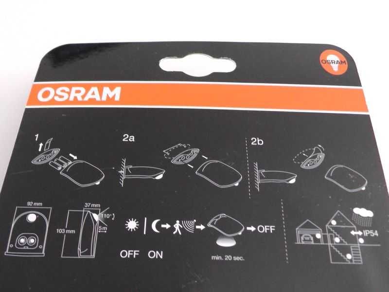 Lampa zewnętrzna Osram Door LED z czujnikiem ruchu i zmierzchu