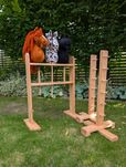 Zestaw hobby horse stojak i przeszkoda