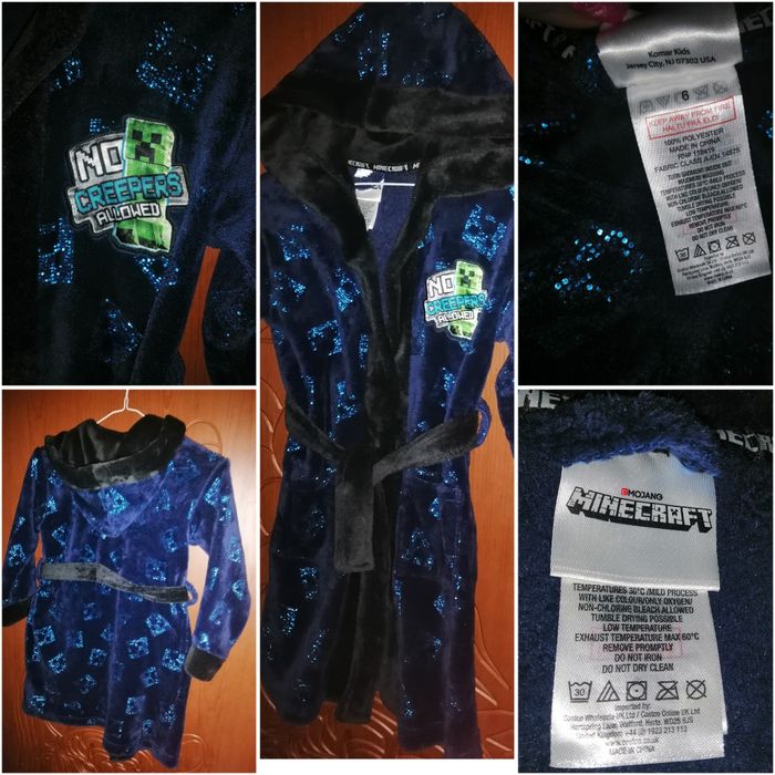 Детский халат Mincraft. Spider-man. Миньоны. StarWars. Playstation.