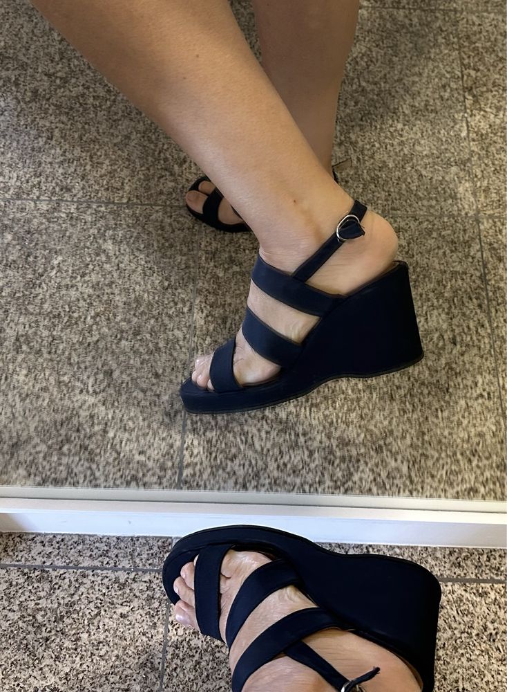 Sandalias de cunha