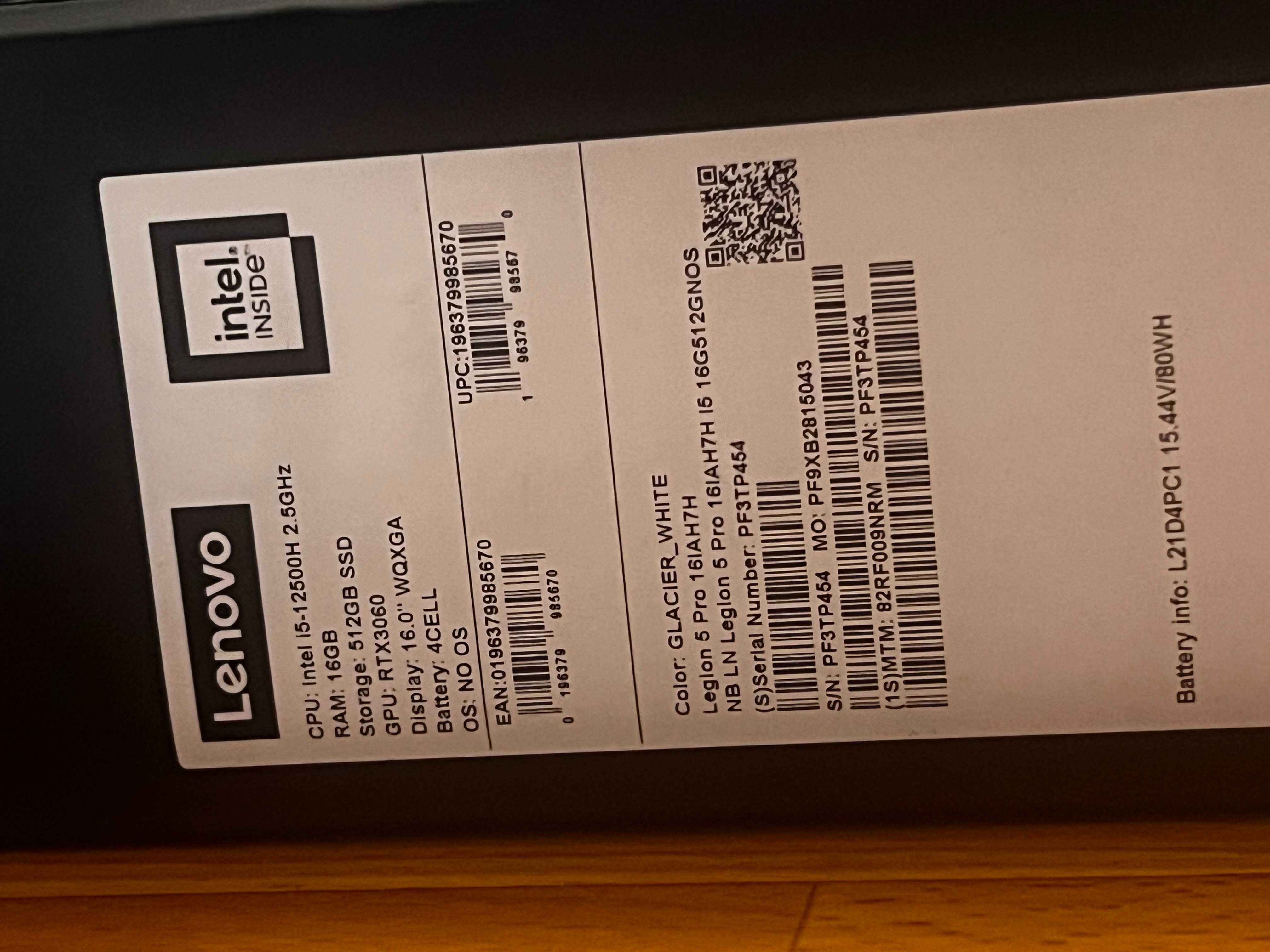 Ноутбук Lenovo Legion 5 Pro 16IAH7H