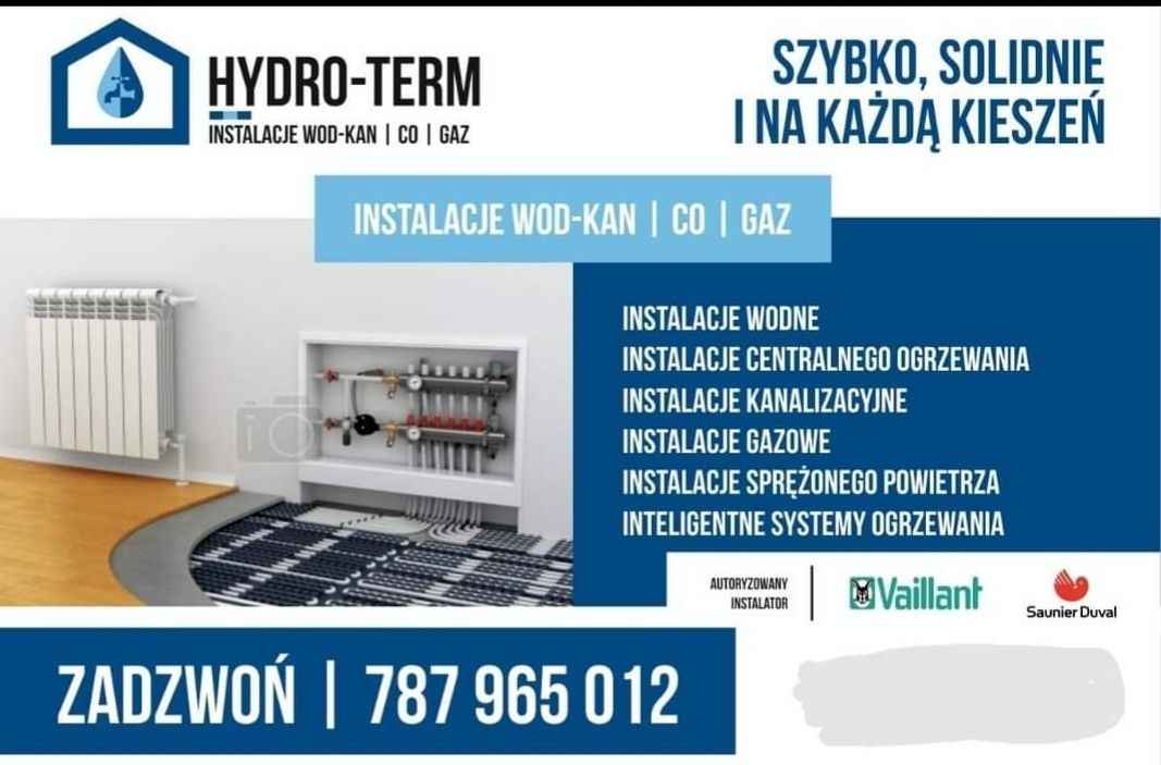 Usługi hydrauliczne Hydro-term