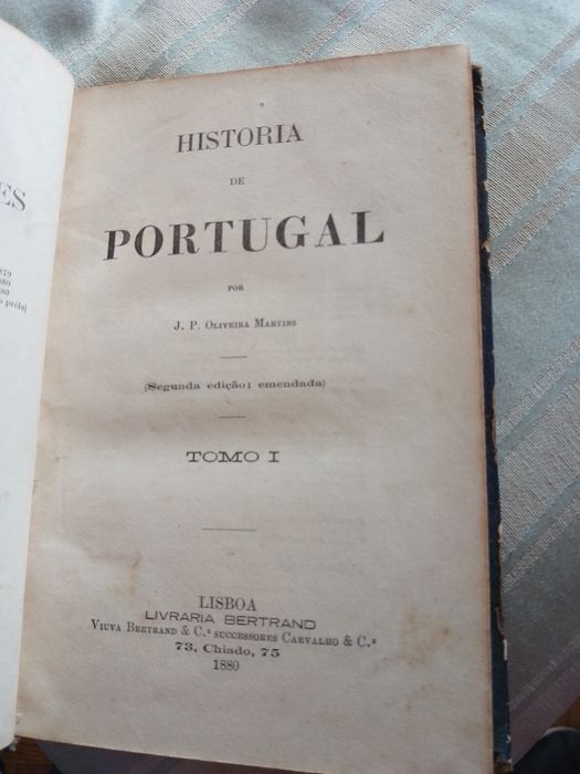 História de  Portugal-O.Martins-2e-I-1880-60E-G.Visitante-6e10EDesde2E