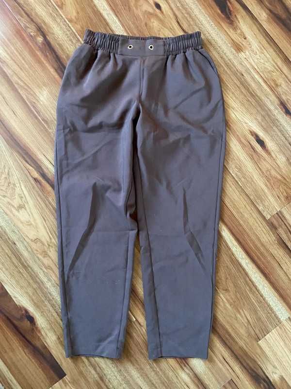 44 xxl lavinia cygaretki chinosy dresowe braz +size wiosna material