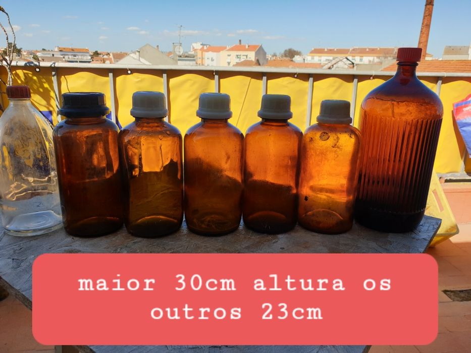 Frascos antigos diversos