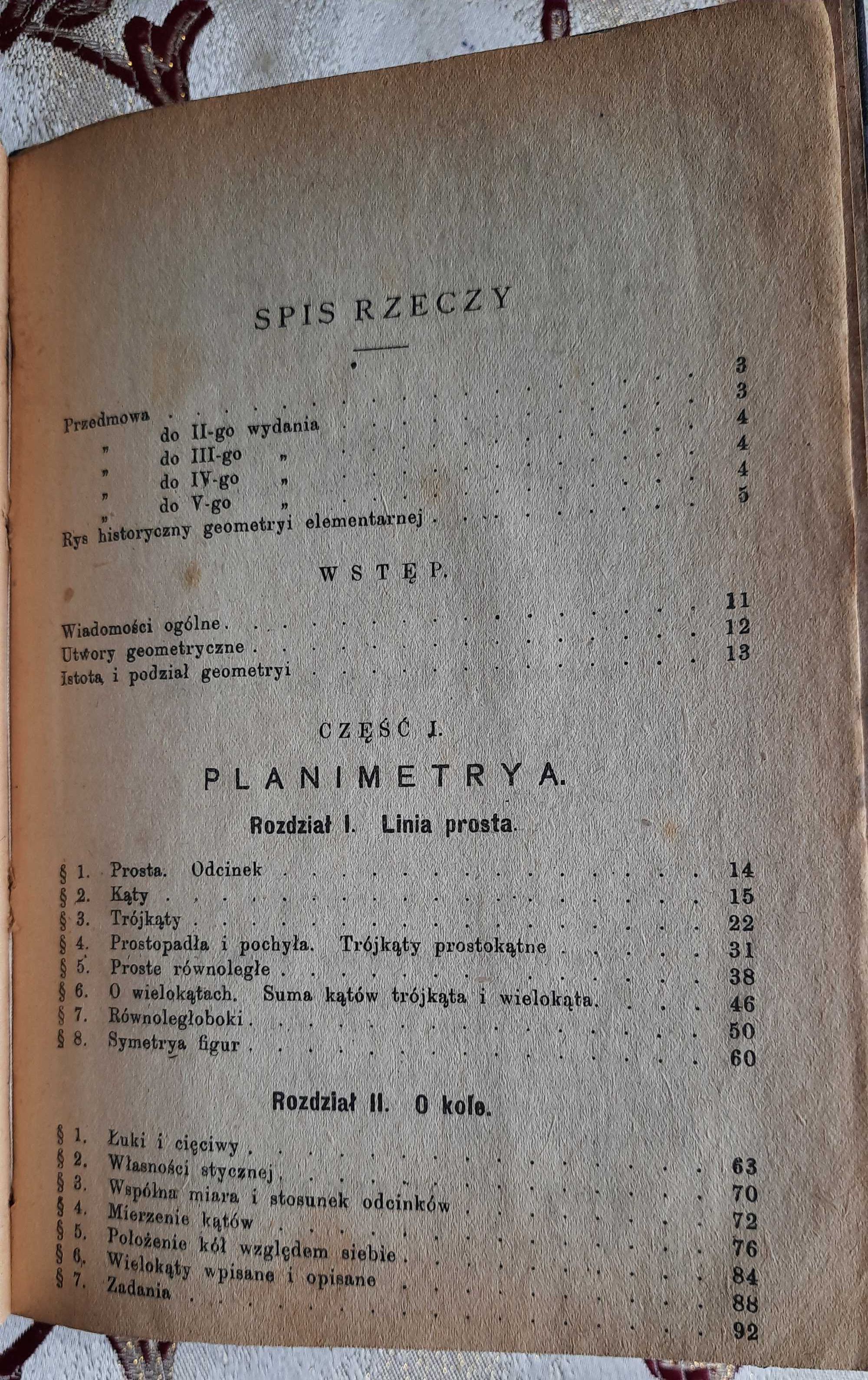 Геометрія середньої школи - Ян Зідлер (польською) 1918