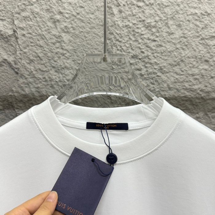 Футболка Louis Vuitton мужская оверсайз оригигал унисекс белая