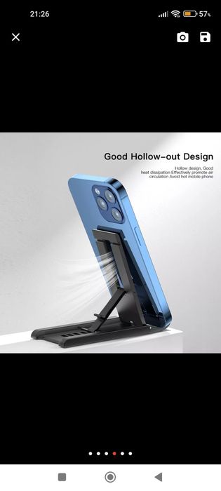 Stojak na smartfona składany czarny Essager