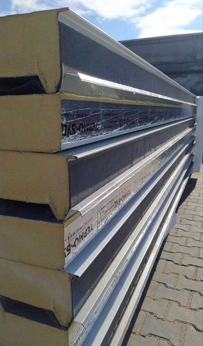 Сендвіч панелі покрівельні (Пінопласт, Вата, ППУ, PIR)