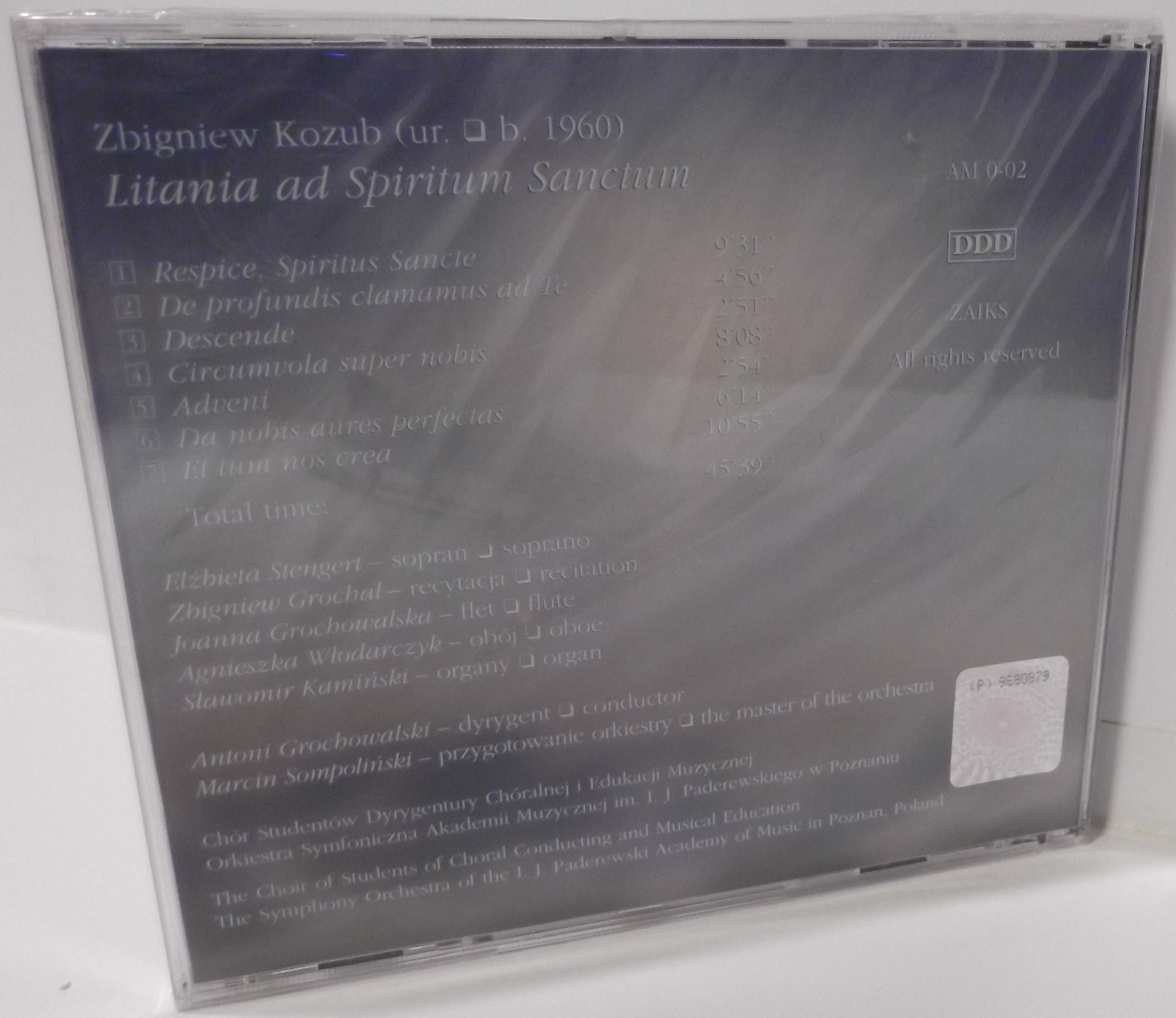 Płyta CD - Zbigniew Kozub Litania ad Spitirum Sanctum