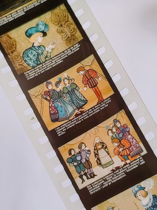 Bajka na rzutnik KOPCIUSZEK bajki retro PRL na kliszy klisze